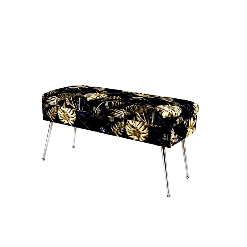 Kufer Pikowany Butelkowa Żółcień Cytrynowa Guzik Tapicerowany/Kryształ Q-1 Rozmiary od 50 cm do 200 cm
